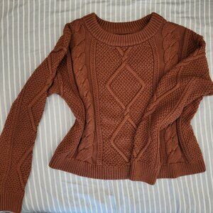 Quince Brown Sleeved Top M